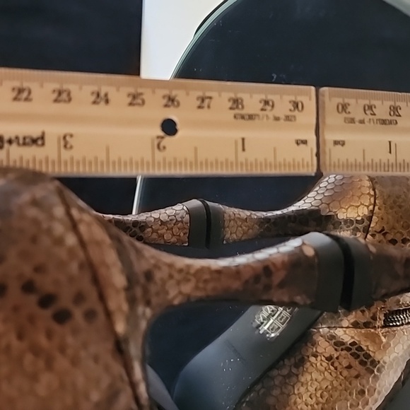 Free people | Brown Snakeskin Leather Kitty heel | size (39) - Picture 8 of 11